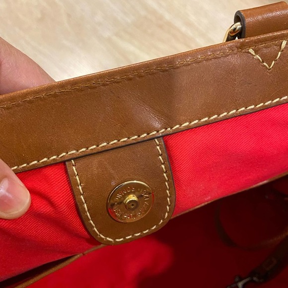 Dooney Bourke Exotic Leather Zippered Bag in Chocolate Brown - Picture 13 of 16